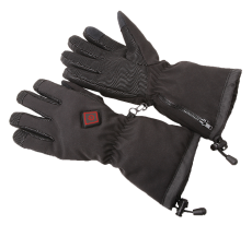 Thermo Ski Gloves S-M, Glove Size 5,5-8 (incl. 2 batteries, 3,7 V, 3800 mAh each and a charger)