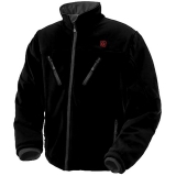 Thermo Jacket schwarz, Gr. XL, EU Damen 48-50, EU Herren 56-58, (inkl. 2 Akkus, je 3,7 V, 3800 mAh u. Ladegert)