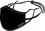 FFP2 Nano Maske mit ePTFE Filter, waschbar, schwarz