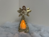 Christmas village/scene: Christmas angel with LED light, battery operated, battery included; available 10/15/2022