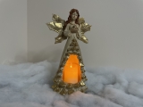 Christmas village/scene: Christmas angel with LED light, battery operated, battery included; available 10/15/2022
