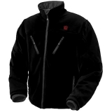 Thermo Jacket noir, taille XL, EU femmes 48-50, EU hommes 54-58 (incl. 2 batteries à 3,7 V, 3800 mAh et un chargeur)